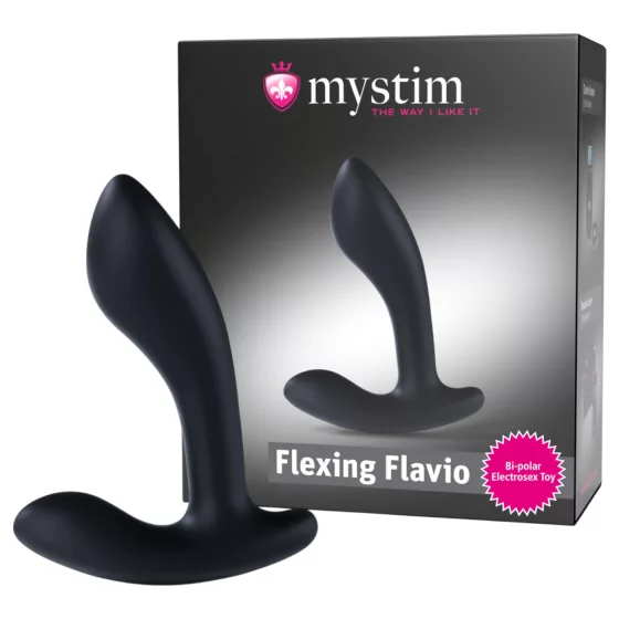 Mystim Flexing Flavio - elektro prosztata vibrátor (fekete)