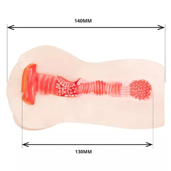 TAMASHII Continuous Orgasm - anime műpunci maszturbátor (natúr)