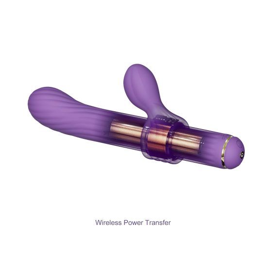 Magic Stick - vibrátor cseréléhető feltétekkel (lila)