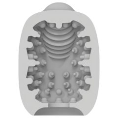   VIBEGGS Naughty Nubs - vibrációs tojás maszturbátor (fehér)