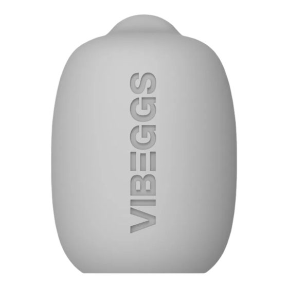 VIBEGGS Candy Curves - vibrációs tojás maszturbátor (fehér)