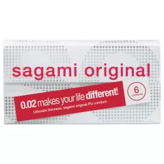 Sagami Original 0.02 - óvszer - 55mm (6db)
