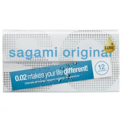   Sagami Original 0.02 - extra síkosított óvszer - 55mm (12db)