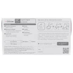 Sagami Original 0.01 - óvszer - 55mm (5db)