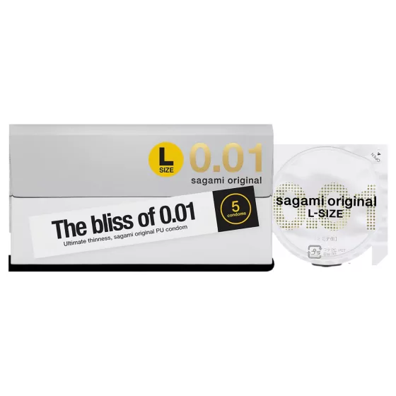Sagami Original 0,01 L - óvszer - 58mm (5db)