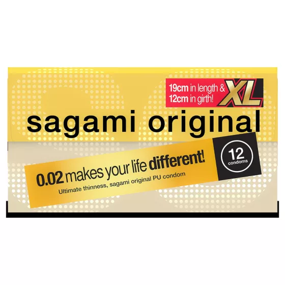 Sagami Original 0,02 XL - óvszer - 61mm (12db)