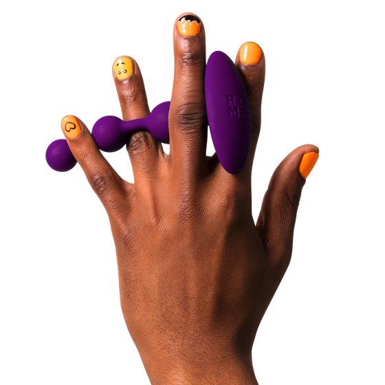 ROMP Amp - gyöngyös anál dildó (lila)
