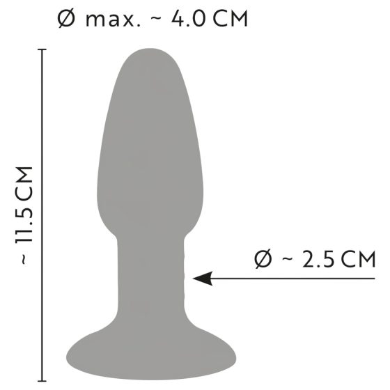 You2Toys - szilikon anál plug (színes)