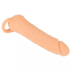  Nature Skin - 2in1 műpunci és péniszköpeny - 23cm (natúr)