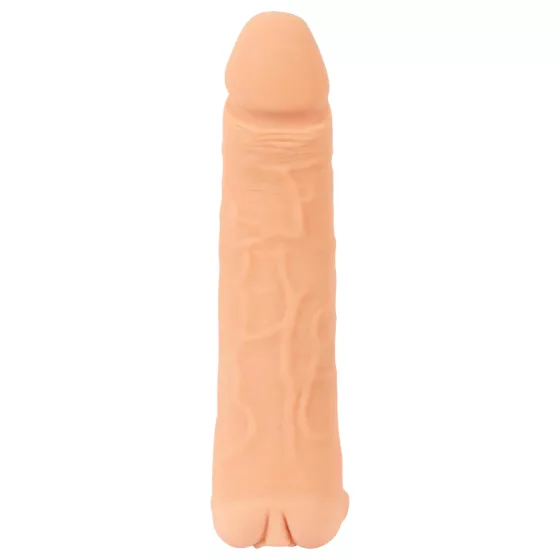 Nature Skin - 2in1 műpunci és péniszköpeny - 23cm (natúr)