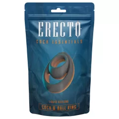 Erecto - erős pénisz- és heregyűrű (fekete)