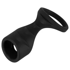 Erecto - 2in1 péniszgyűrű (fekete)