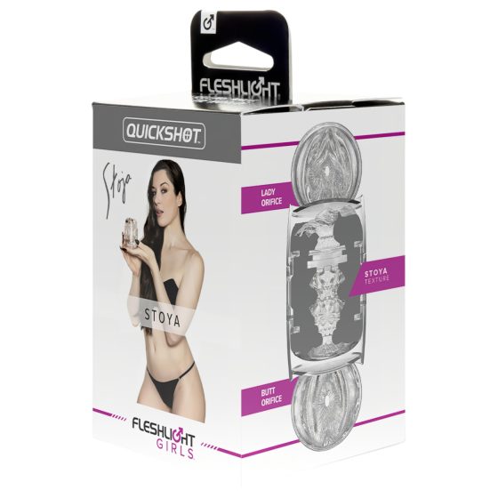 Fleshlight Quickshot Stoya - utazó maszturbátor (átlátszó)