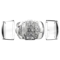   Fleshlight Quickshot Stoya - utazó maszturbátor (átlátszó)