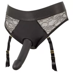 You2Toys - felcsatolható dildó alsóval (fekete)