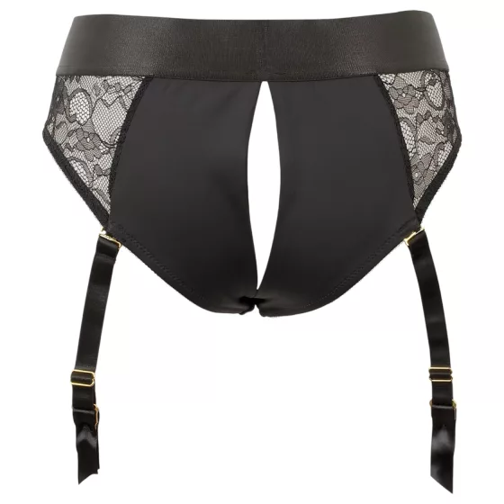 You2Toys - felcsatolható dildó alsóval (fekete)