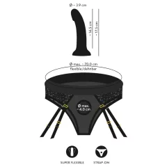 You2Toys - felcsatolható dildó alsóval (fekete)