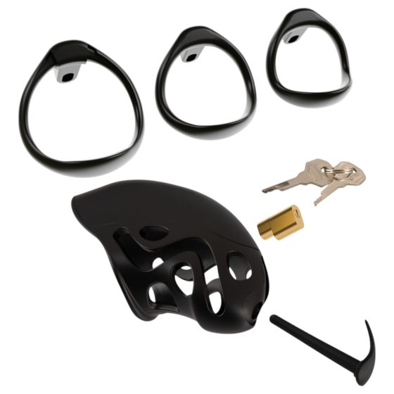 You2Toys - péniszketrec péniszpluggal (fekete)