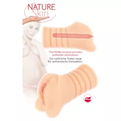 Nature Skin - realisztikus punci maszturbátor (natúr)