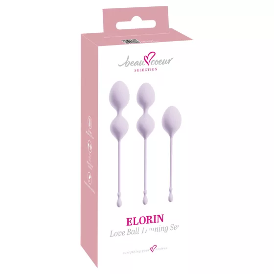 Beau Coeur Elorin - gésagolyó tréning szett - 3 részes (lila)