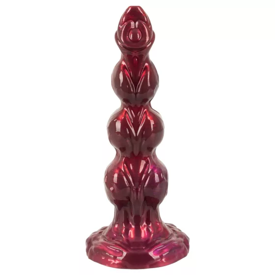 Beasty Cocks - bordó Werewolf Willie dildó tapadókoronggal (21 cm)