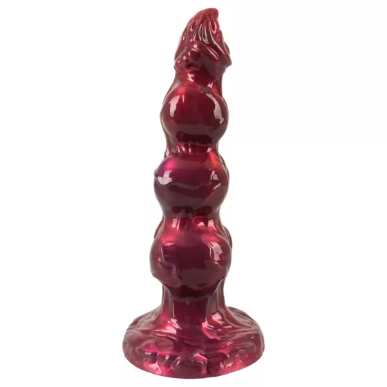 Beasty Cocks - bordó Werewolf Willie dildó tapadókoronggal (21 cm)