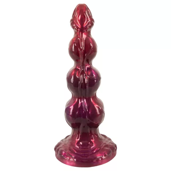 Beasty Cocks - bordó Werewolf Willie dildó tapadókoronggal (21 cm)