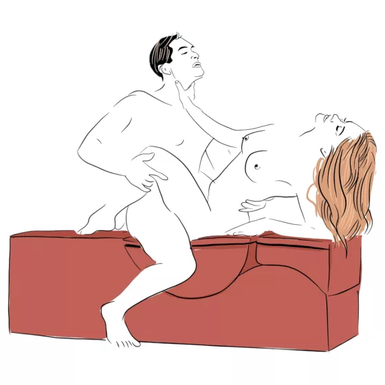 Liberator Aria Flip Chaise - variálható tantra kanapé bútor - 3 részes (fekete)