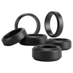 You2Toys - pénisz- és heregyűrű szett (fekete) - 6 db