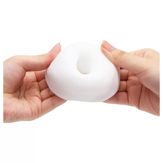 TENGA 3Dx Spiral - spirál mintás férfi maszturbátor (fehér)