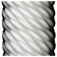   TENGA 3Dx Flow - hullámos mintás maszturbátor férfiaknak (fehér)