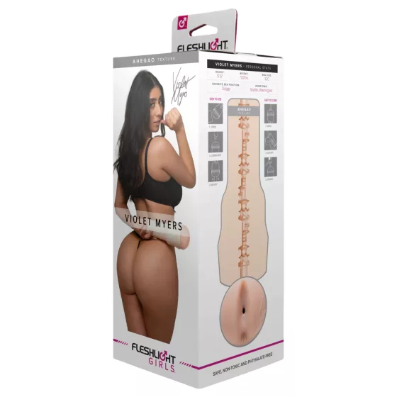 Fleshlight Girls Violet Myers Ahegao - élethű popsi maszturbátor (testszínű)