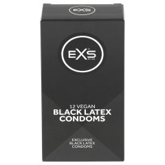EXS Black - latex óvszer - fekete (12db)