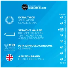 EXS Extra Thick - vastag falú óvszer (12 db)