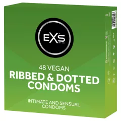 EXS Ribbed & Dotted - bordázott, pontozott óvszer (48 db)