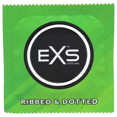 EXS Ribbed & Dotted - bordázott, pontozott óvszer (48 db)