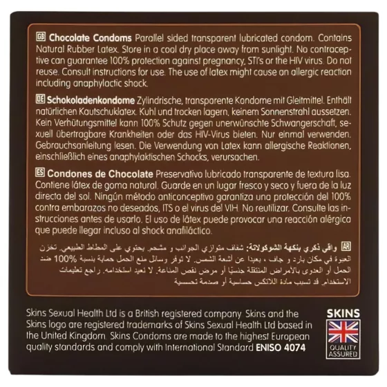 Skins - csokis óvszer (4db)