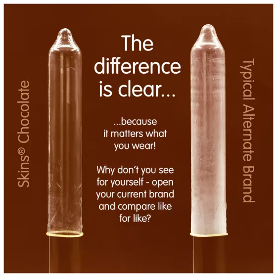 Skins - csokis óvszer (4db)