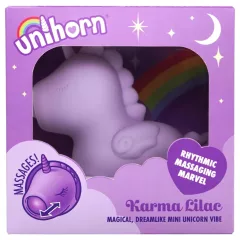   Unihorn Karma - akkus unikornis csiklóizgató vibrátor (lila)