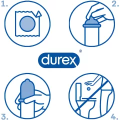 / Durex Nude Close Fit - vékony óvszer (10 db)