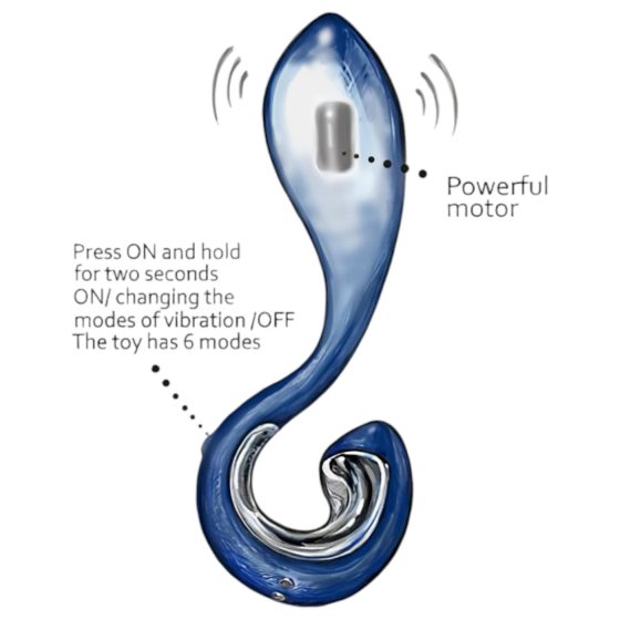 G-Vibe G-Pop 2 - akkus, vízálló G/P-pont vibrátor (kék)
