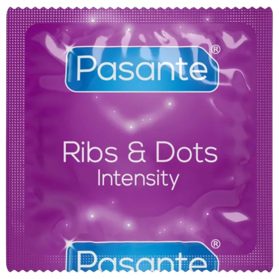 Pasante - bordázott, pontozott óvszer (12 db)