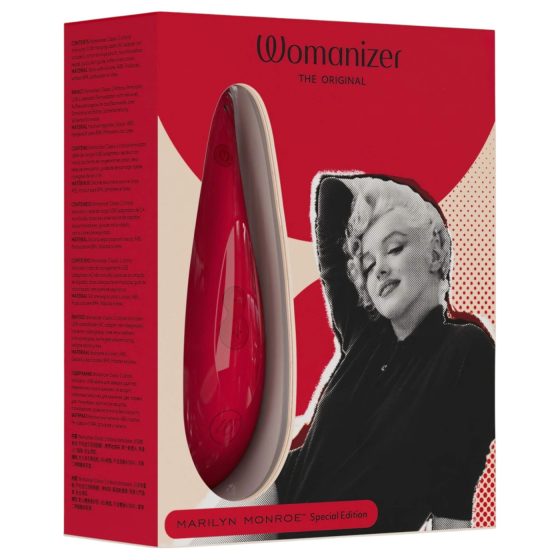 Womanizer Marilyn Monroe - léghullámos csiklóizgató (piros)