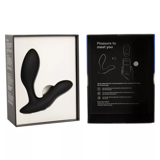 We-Vibe Vector+ - app-vezérelt prosztata masszírozó anál vibrátor (fekete)