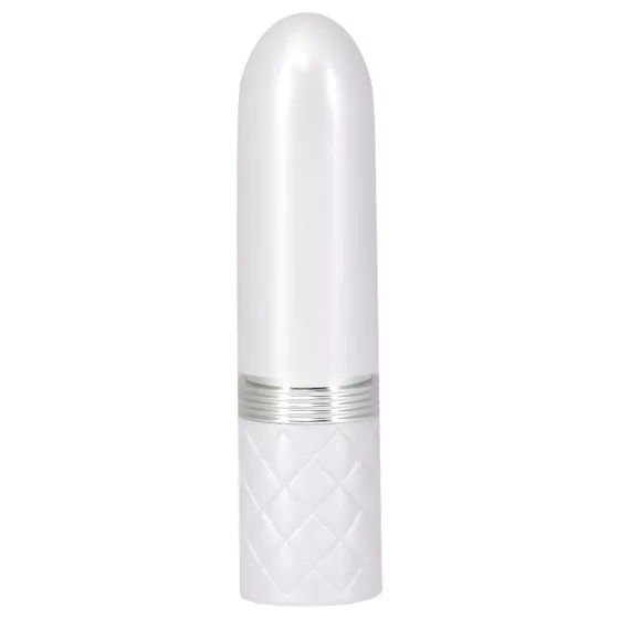 Pillow Talk Lusty - akkus, nyelves rúdvibrátor (fehér-pink)