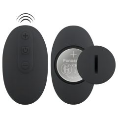   Black Velvet Double F - felcsatolható anál vibrátor (fekete)