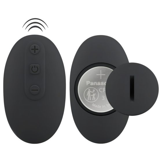 Black Velvet Double F - felcsatolható anál vibrátor (fekete)