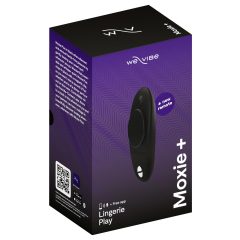 We-Vibe Moxie+ - rádiós, okos csikló vibrátor (fekete)