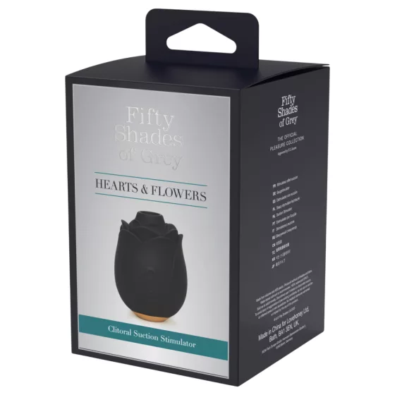 A szürke ötven árnyalata - léghullámos rózsa vibrátor (fekete)