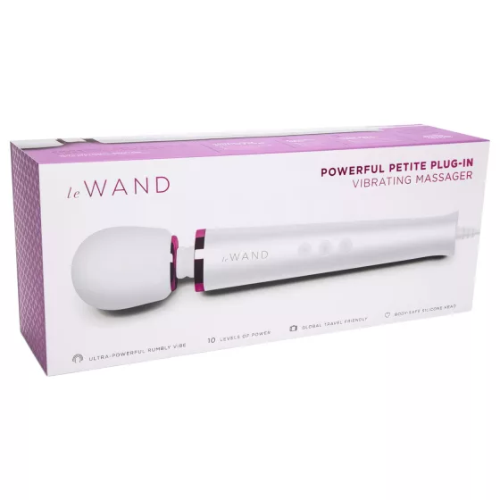 Le Wand Petite Plug-In - hálózati masszírozó vibrátor (fehér)